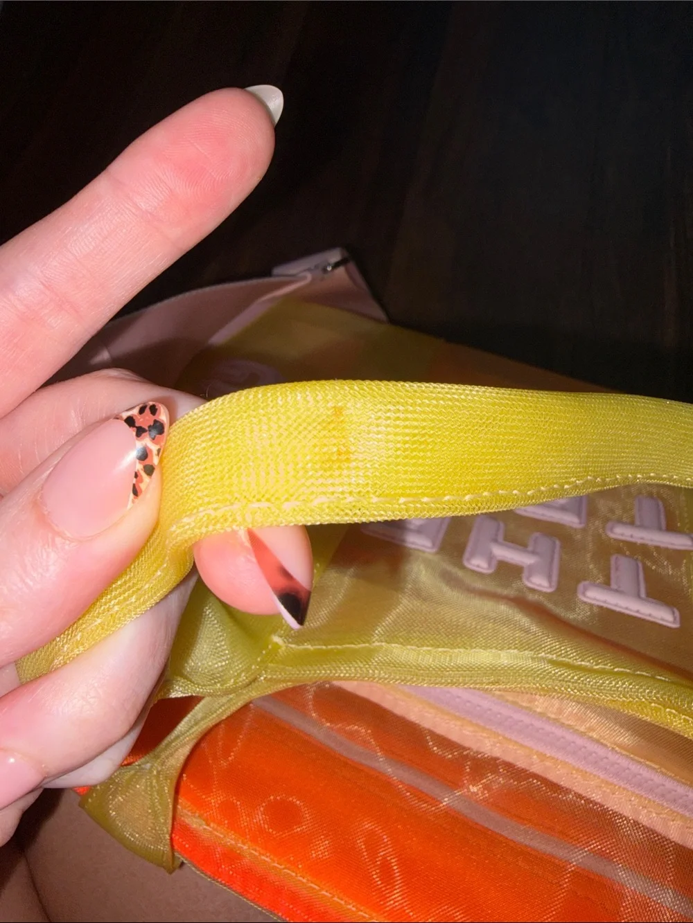 Marc Jacobs Transparent Tote with Yellow Straps and Pink Trim - Picture 11 of 16